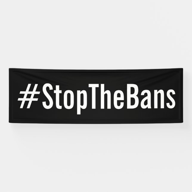 #StopTheBans Pro-Choice March Banner (Horizontal)
