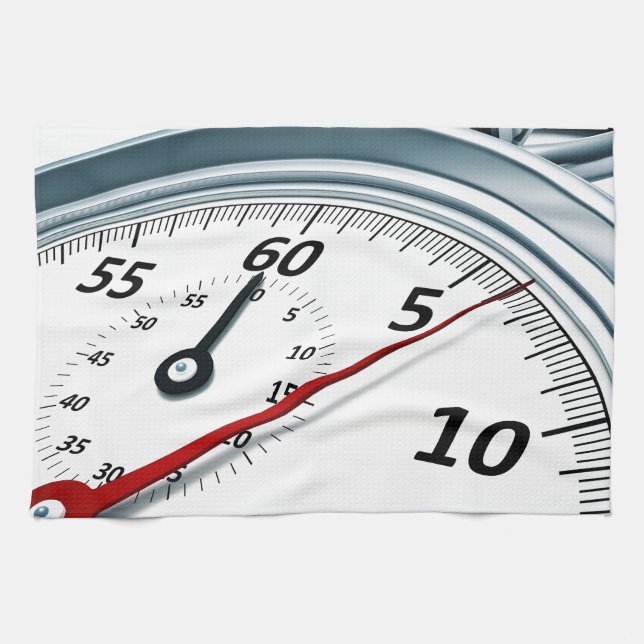 stopwatch kitchen towel (Horizontal)