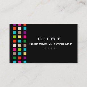 Storage Business Card Box Black Colourful
