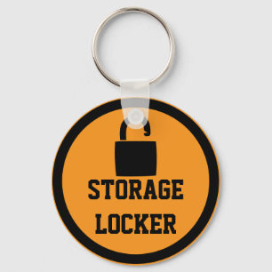 Storage Locker Orange Keychain