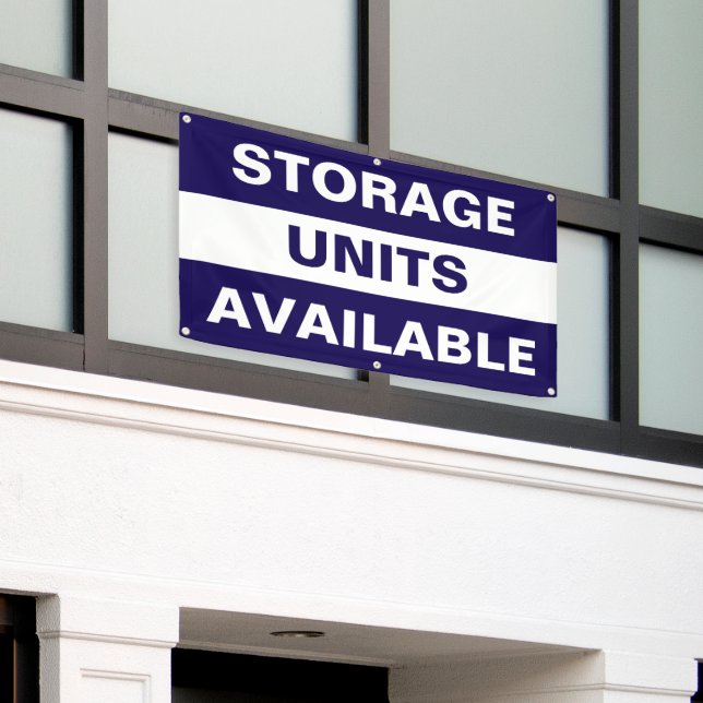 Storage Units Available  Banner (Outside Building)