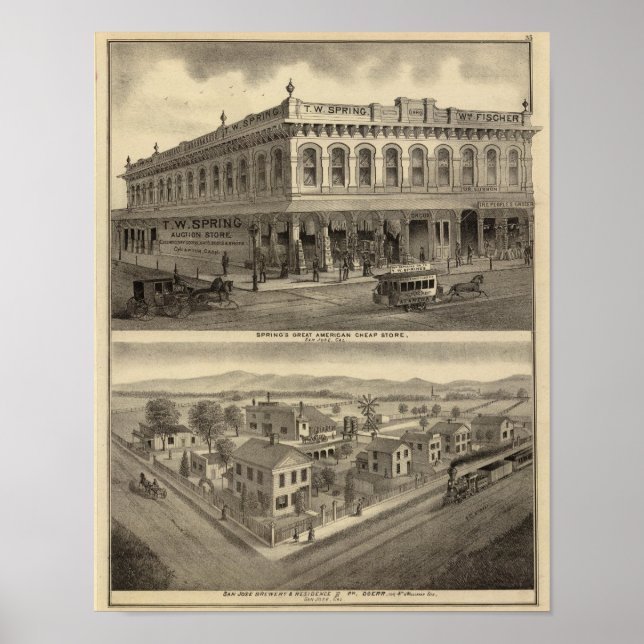 Store, brewery, San Jose Poster (Front)