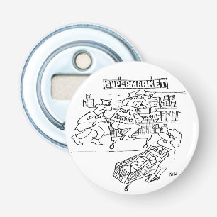 Store Detectives at a Supermarket Bottle Opener