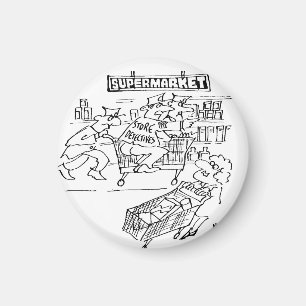 Store Detectives at a Supermarket Magnet