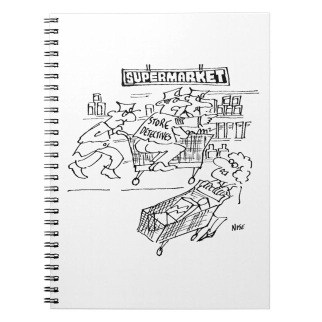 Store Detectives at a Supermarket Notebook (Front)
