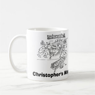 Store Detectives Shopping Trolley Store Security Coffee Mug