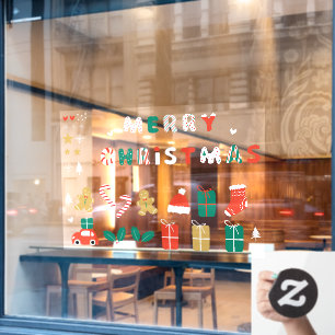 Store front Christmas Stickers 01