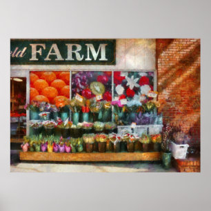 Store Front - The flower stand Poster