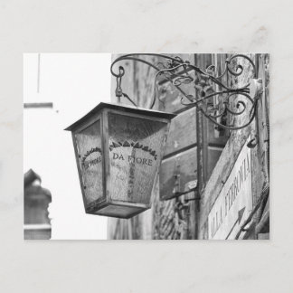 Store Lamp, Venice, Italy Postcard