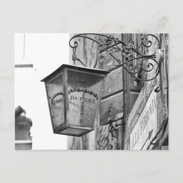 Store Lamp, Venice, Italy Postcard (Front)