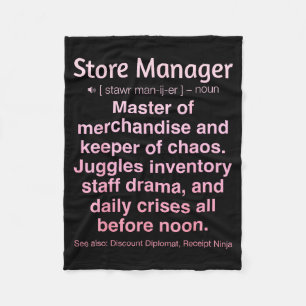 Store Manager  Fleece Blanket