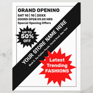 Store Opening Marketing Invitation Flyer
