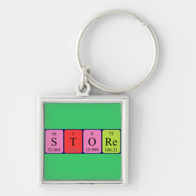 Store periodic table keyring (Front)