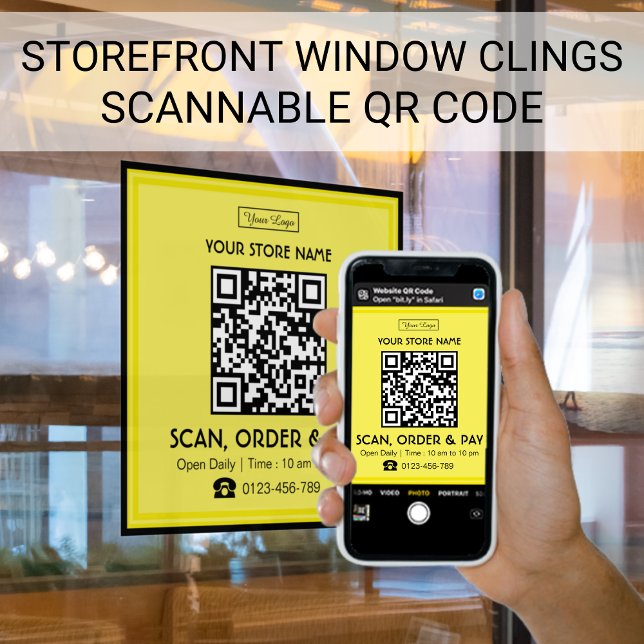 Store Sign Scannable QR Code | Scan, Order and Pay (Creator Uploaded)