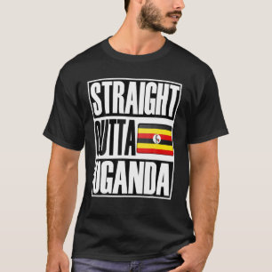 Storecastle: Straight Outta Uganda Funny Gift Flag T-Shirt