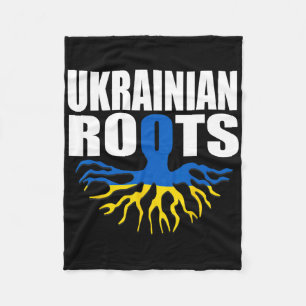 Storecastle Ukraine Roots Ukrainian Flag Gift Prid Fleece Blanket