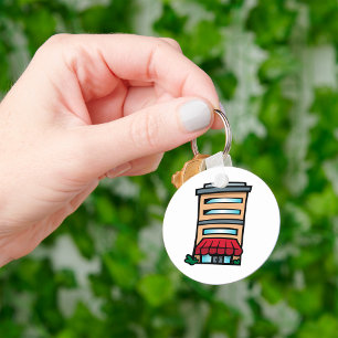 Storefront and Office Building Keychain