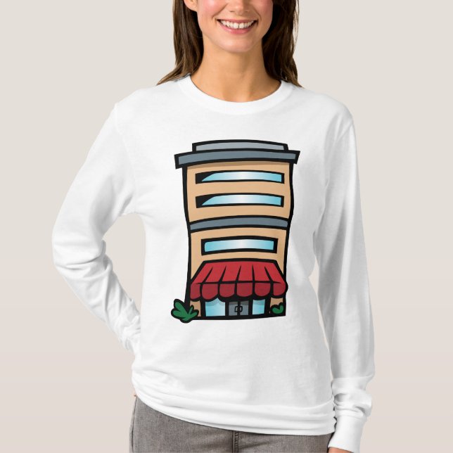 Storefront and Office Building T-Shirt (Front)