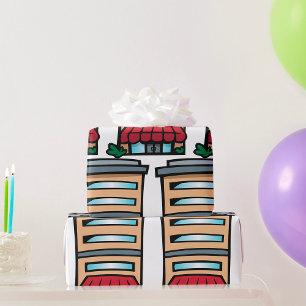 Storefront and Office Building Wrapping Paper