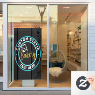 Storefront static cling clear decal or Bakery