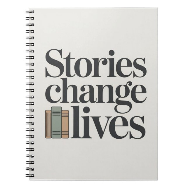 Stories Change Lives Book Lover Quote (Front)