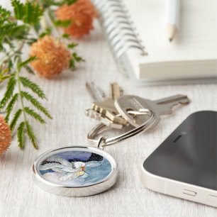 Stork and Baby Keychain