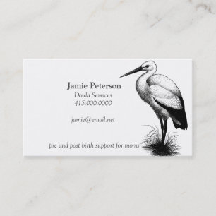 Stork Appelle Les Cartes de visite Doula
