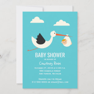 Stork Arrival Invitation