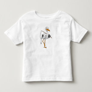 Stork as Fisher with Fishing rod Toddler T-shirt