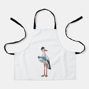 Stork as Teacher with Book Apron
