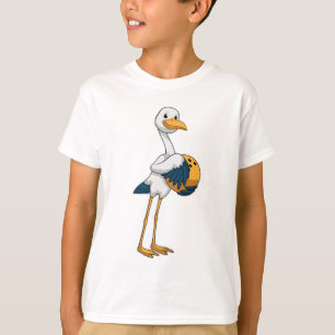 Stork at Bowling with Bowling ball T-Shirt