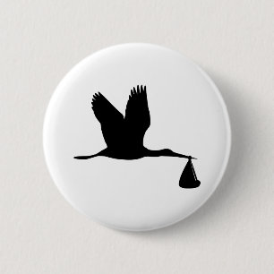 Stork - Baby 2 Inch Round Button