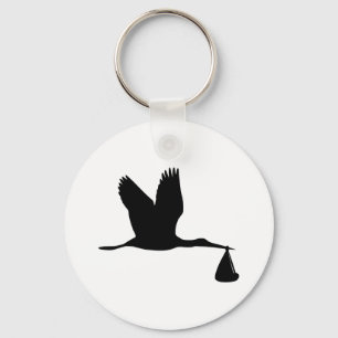 Stork - Baby Keychain