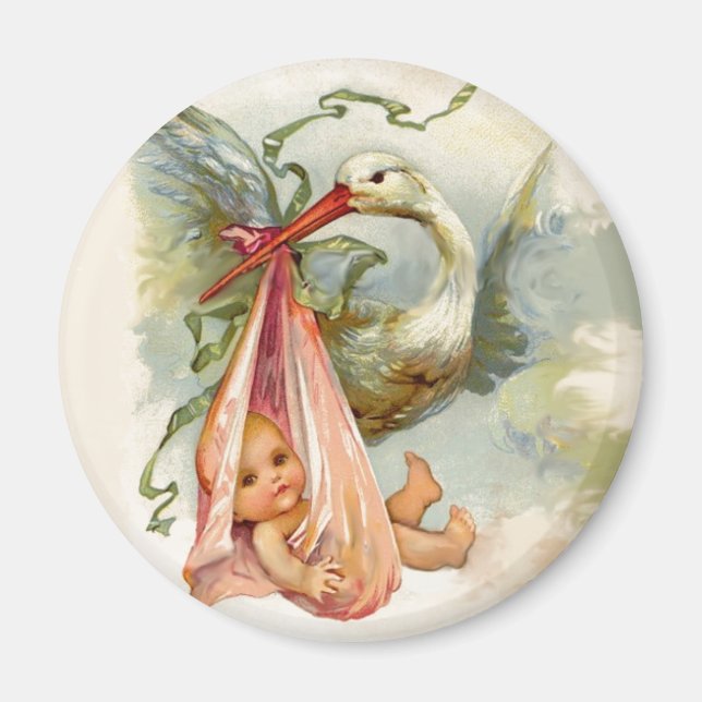 STORK BABY SHOWER 2 MAGNET (Front)
