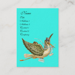 STORK BABY SHOWER BUSINESS CARD