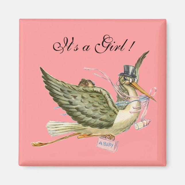 STORK BABY SHOWER MAGNET (Front)