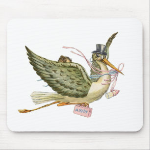 STORK BABY SHOWER MOUSE PAD