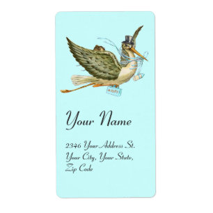 STORK BOY BABY SHOWER , Blue White