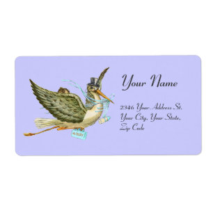 STORK BOY BABY SHOWER , Blue White