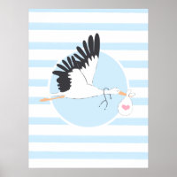 Stork Delivery Medical Office Cute Poster OBGYN