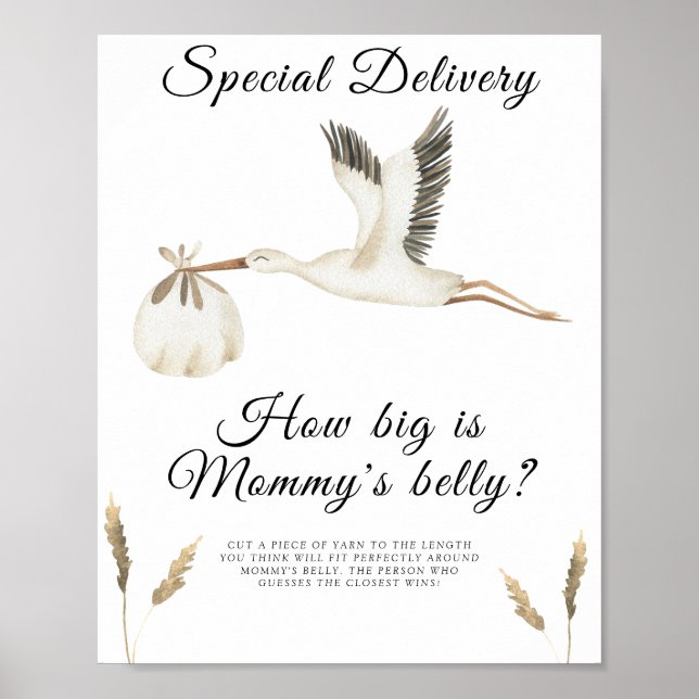 Stork - how big is mommy's belly game  poster (Front)