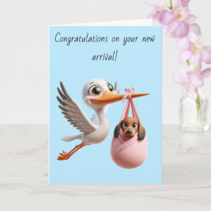 Stork New Arrival Card