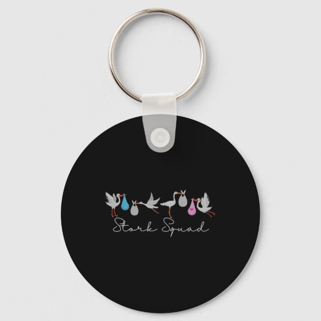 Stork Squad Nurse Labour And Delivery Edition  Keychain (Front)