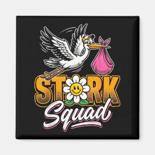 Stork Squad Pregnancy Announcement Baby Magnet