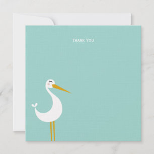 Stork Thank You Card