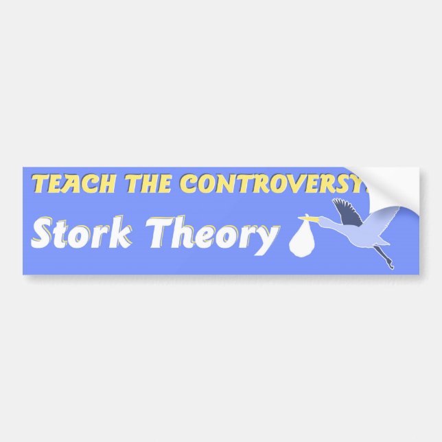 Stork Theory Bumper Sticker (Front)