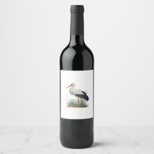 Stork Wine Label