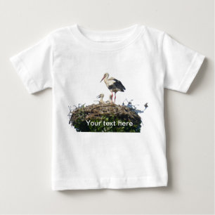 Stork with Young Baby T-Shirt