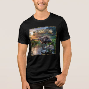 Storkupine Photographic – Stork Porcupine Funny Tri-Blend Shirt