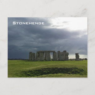 Storm and Stonehenge Postcard